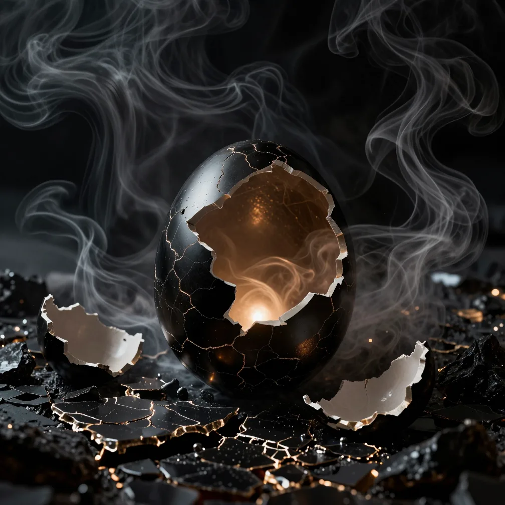 The Nigredo — first stage of alchemical transformation