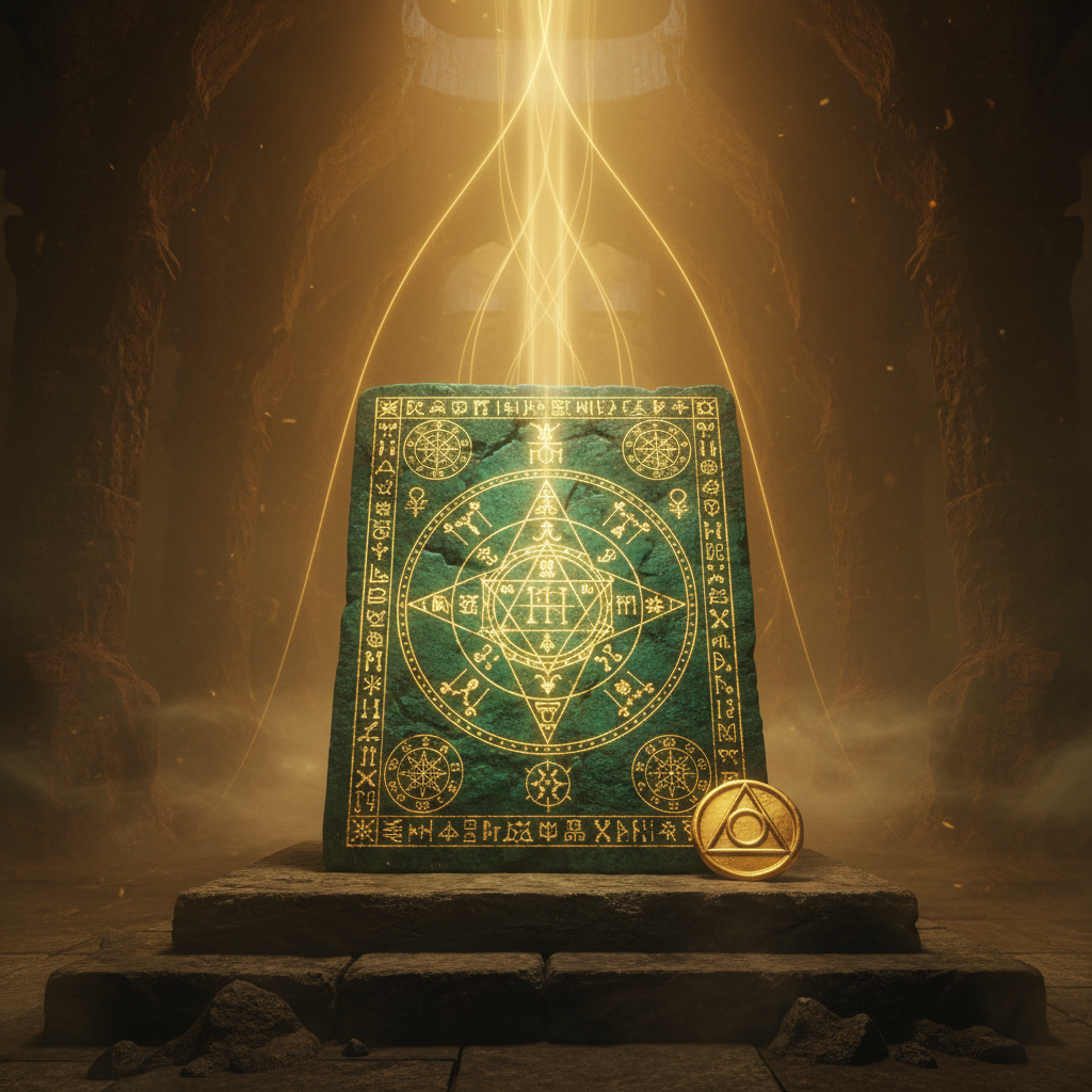 The Emerald Tablet, source of the seven principles