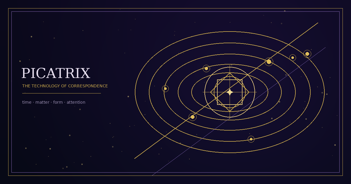 The Picatrix and the Technology of Correspondence: How Medieval Magic Turned the Sky into an Instrument