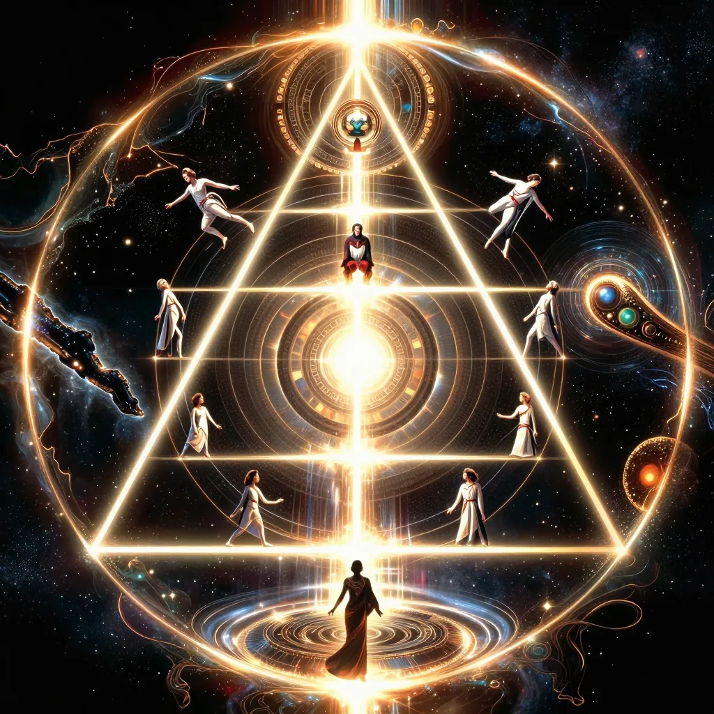 Divine light and cosmic wholeness representing the Pleroma