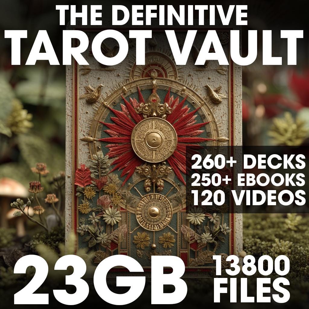 Tarot Mega Bundle – 23GB Vault with 250+ Books, 260+ Decks, Videos, Spreads & More