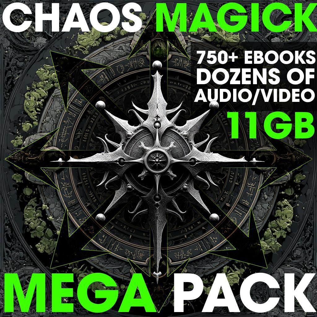 Chaos Magick MEGA PACK – 11GB of Rare Occult Books (750+) Sigils, Rituals, Audio, Courses, Alchemy, Witchcraft, Demonology, Hermetic Library