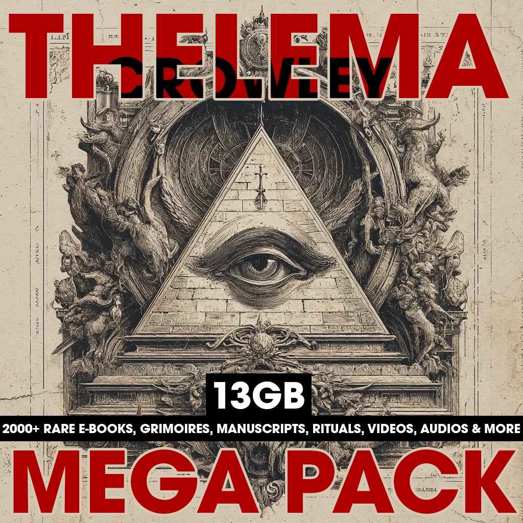 Thelema Mega Pack – 2000+ Rare Occult Ebooks, Aleister Crowley, OTO Grimoires, Rituals, Videos & Audios (13GB Digital Archive)