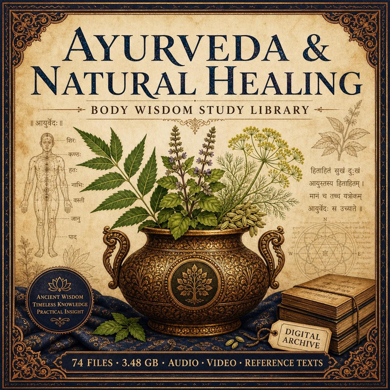 Ayurveda & Natural Healing Study Library | 74 Files | 3.5 GB Books, Audio and Reference Archive
