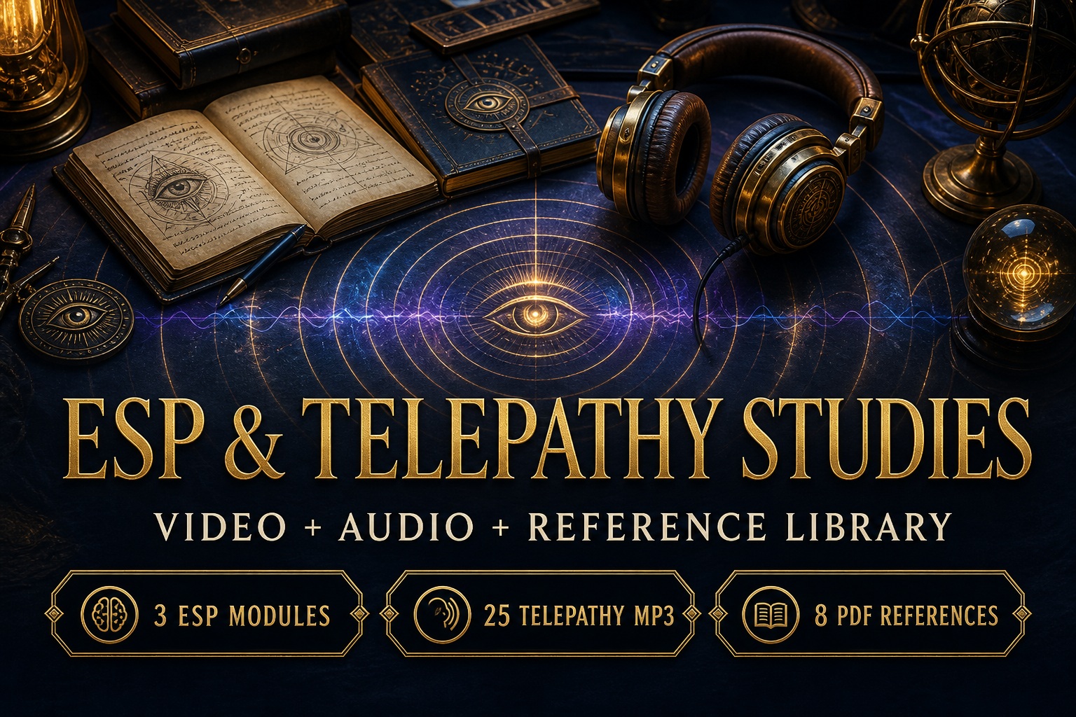 ESP Mechanics & Telepathy Study Archive | Psychic Phenomena Video + Alice Bailey Audio + Reference PDFs | Digital Download