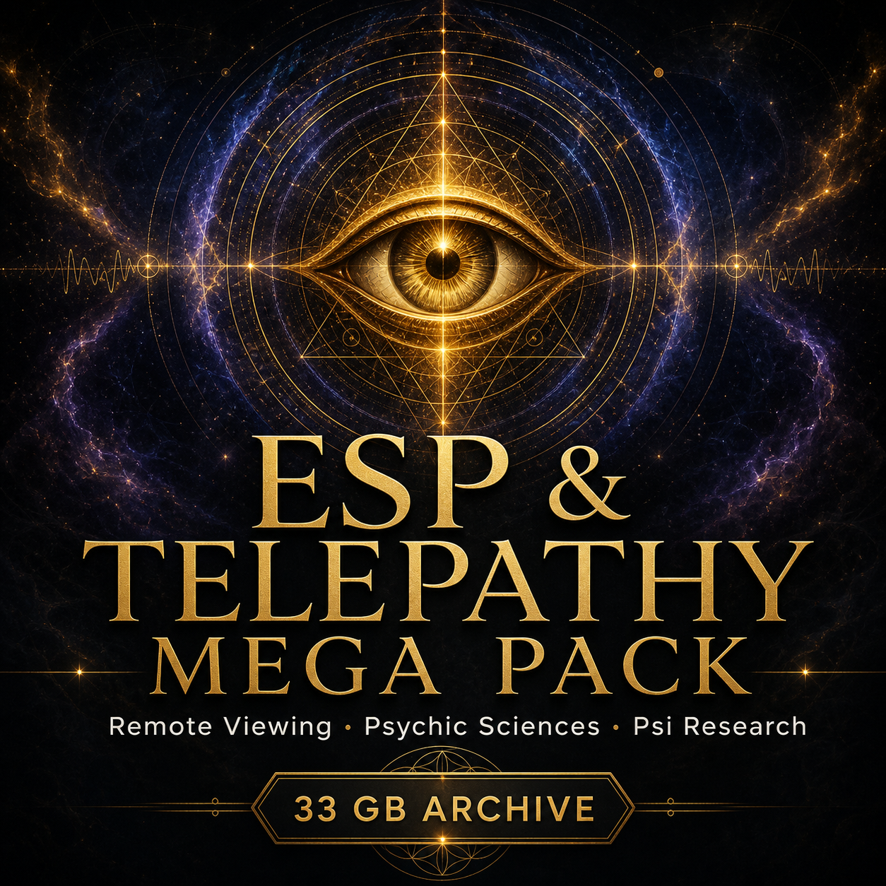 ESP & Telepathy Mega Pack 33GB | Remote Viewing, Psychic Sciences, Psi Research Library, Hemi-Sync + Brainwave Audio | Instant Download